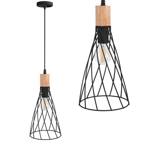 LAMPA APP1268-1CP BLACK