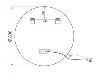 LUSTRO LED MMJ BRUSH GOLD 90cm