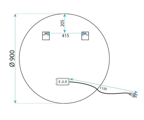 LUSTRO LED MMJ BRUSH GOLD 90cm