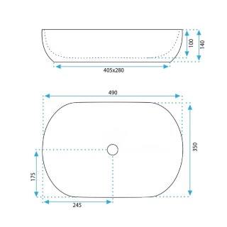 UMYWALKA LISA BEIGE SHINY - NABLATOWA