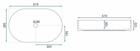UMYWALKA NADIA 60 MARRONE - NABLATOWA