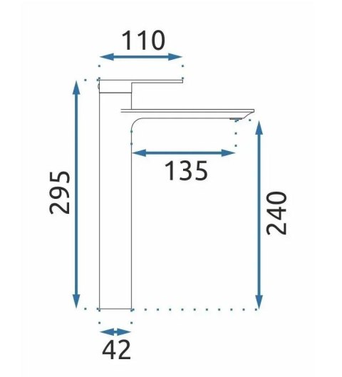 BATERIA UMYWA MY2102-21GG VENETA ZŁOTA SZCZ WYSOKA