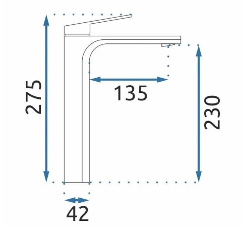 BATERIA UMYWALKOWA MARCO TYTAN WYSOKA