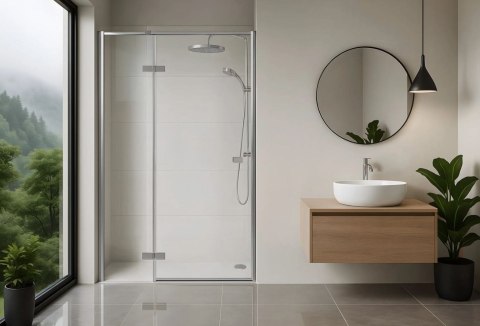 DRZWI PRYSZNICOWE ATLAS CHROM 90 L