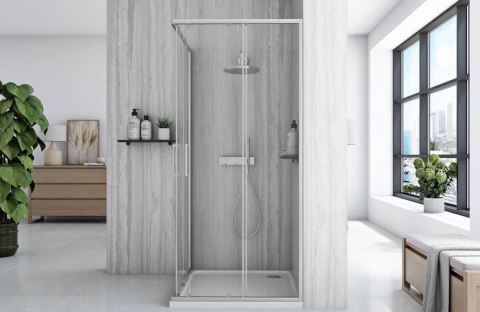 KABINA CITY BRUSH NIKIEL 90X90