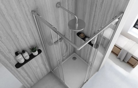 KABINA CITY BRUSH NIKIEL 90X90