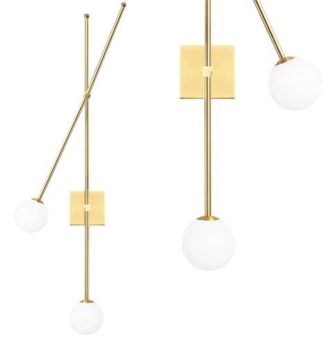 LAMPA APP1594-2W GOLD MAT