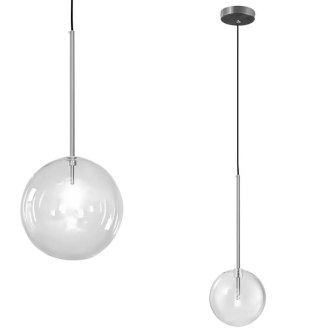 LAMPA APP1685-1CP 20CM BLACK CHROME