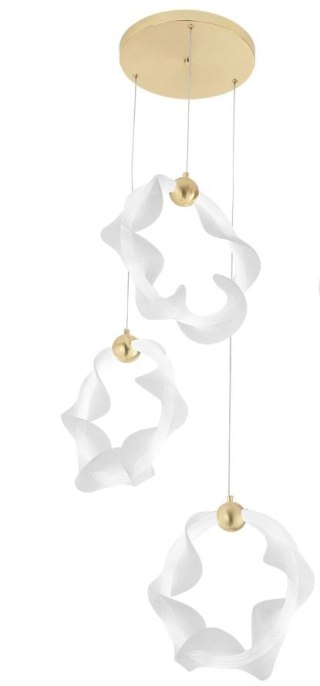 LAMPA G012-3CPR ROUND WHITE GOLD