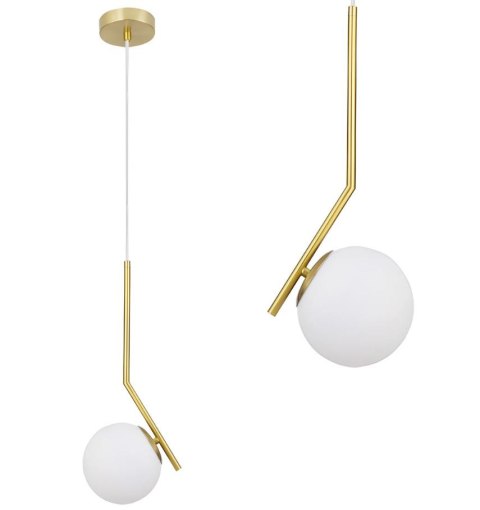 LAMPA G106-1W GOLD WHITE