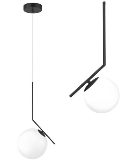 LAMPA G107-1W BLACK WHITE