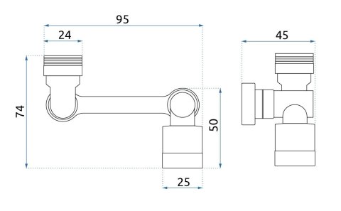PRZEDŁUŻKA OBROTOWA COLT CZARNA