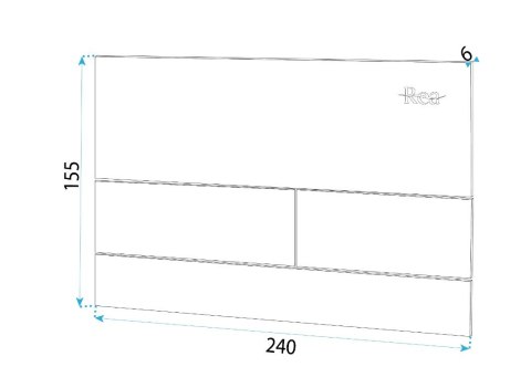 PRZYCISK DO STELAŻA PODTYNKOWEGO T STEEL BRUSH