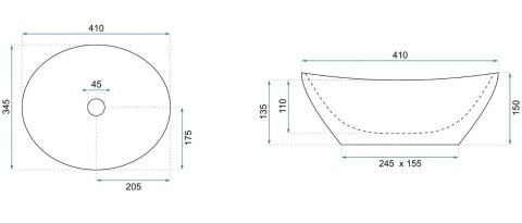 UMYWALKA SOFIA ASH MATT - NABLATOWA