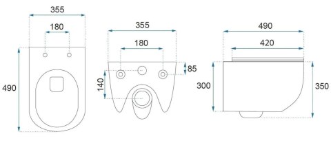 WC - CARLO MINI TORNADO NF BLACK MATT
