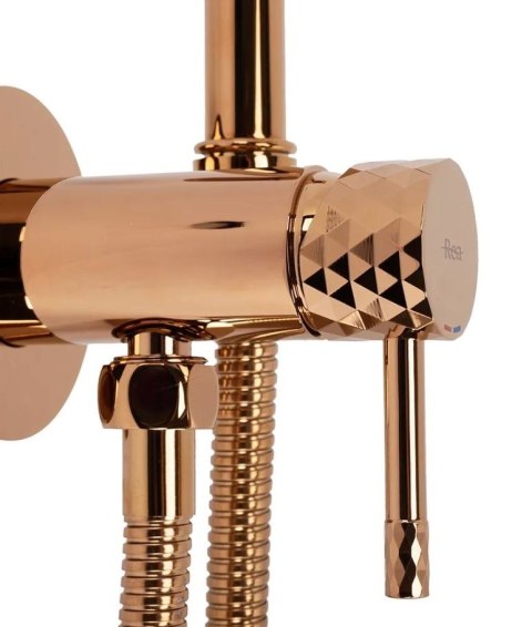 BATERIA BIDETOWA PODTYN LOOP LUNGO DIAMOND MIEDŹ