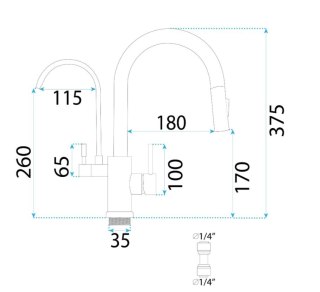 BATERIA KUCHENNA ECO FRESH ZŁOTA