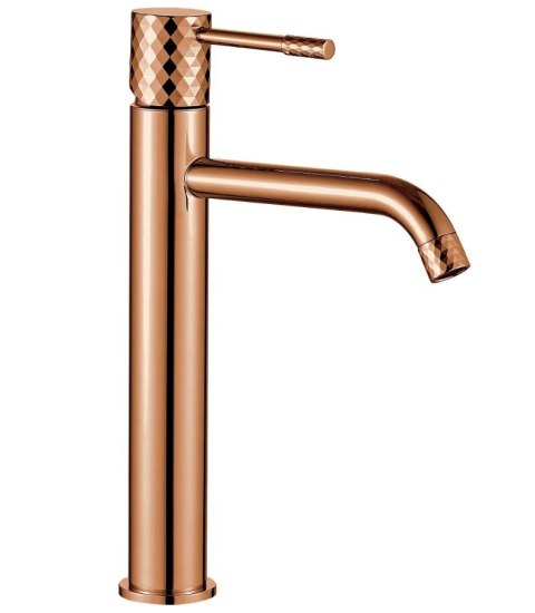 BATERIA UMYWALKOWA LUNGO DIAMOND MIEDŹ WYSOKA