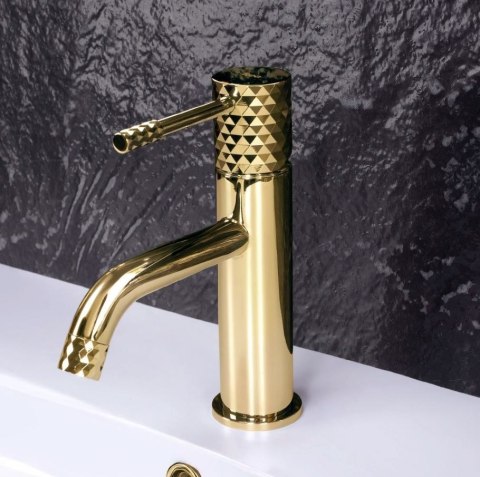 BATERIA UMYWALKOWA LUNGO DIAMOND ZŁOTA NISKA