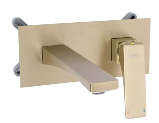 BATERIA UMYWALKOWA PODTYNKOWA JOE ZŁOTA SZCZOTKOWA