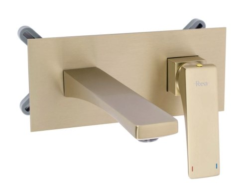 BATERIA UMYWALKOWA PODTYNKOWA JOE ZŁOTA SZCZOTKOWA