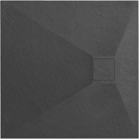 BRODZIK MAGNUM BLACK 90x90 + SYFON