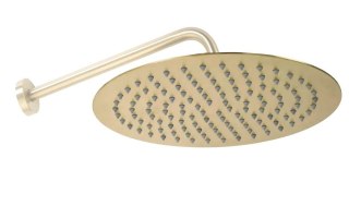 DESZCZOWNICA OKRĄGŁA ZŁOTA SZCZOTKOWANA