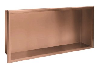 PÓŁKA WNĘKOWA 10 30x60x10 MIEDŹ SZCZOTKOWANA