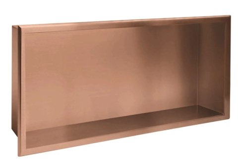 PÓŁKA WNĘKOWA 10 30x60x10 MIEDŹ SZCZOTKOWANA