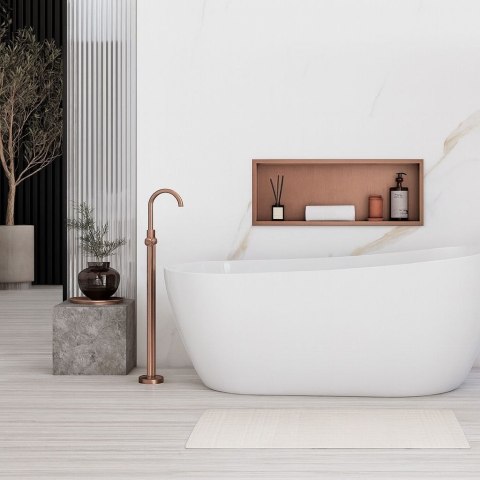 PÓŁKA WNĘKOWA 10 30x60x10 MIEDŹ SZCZOTKOWANA