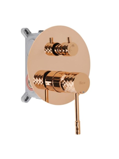 ZESTAW NATRYSKOWY PODTY LUNGO DIAMOND MIEDŹ + BOX