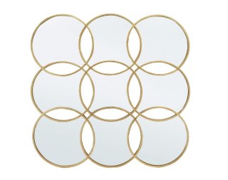 BIZZOTTO lustro ścienne HANIMA 88,5x88,5 złote