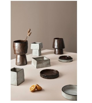 Bizzotto BIZZOTTO zestaw tac dekoracjnych PAVLOS brązowy