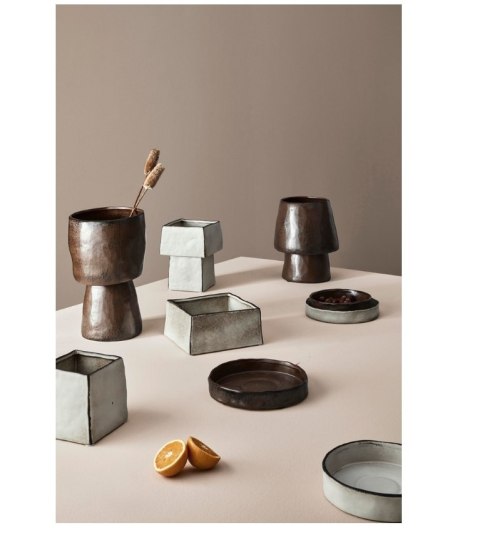 Bizzotto BIZZOTTO zestaw tac dekoracjnych PAVLOS brązowy