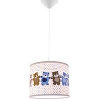 Lampa dziecięca wisząca z Misiami fi25