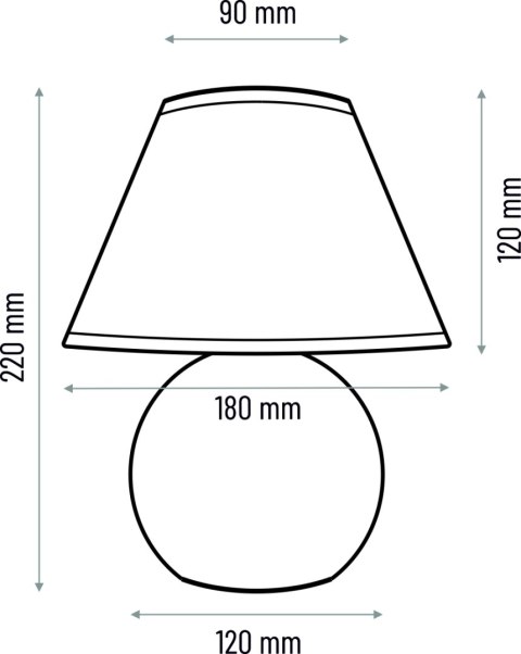 Lampa stołowa Kula buk naturalny