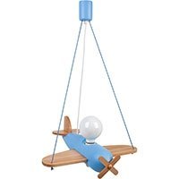 Lampa wisząca Clipper naturalno-błękitny