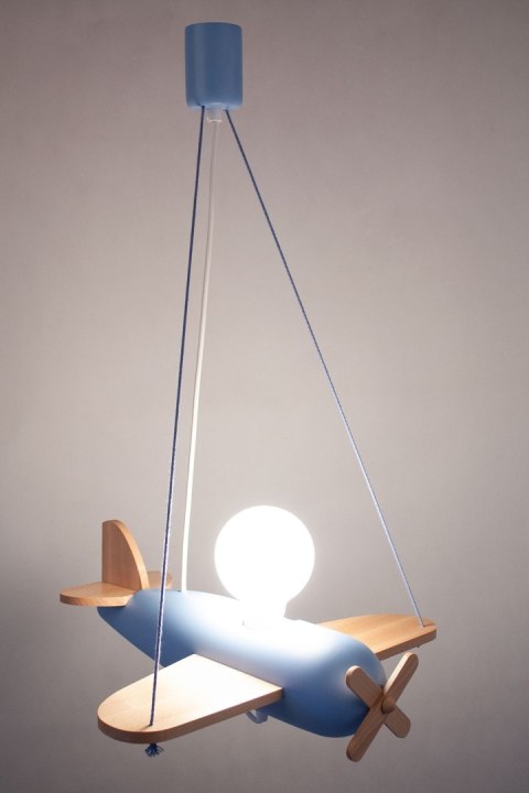 Lampa wisząca Clipper naturalno-błękitny