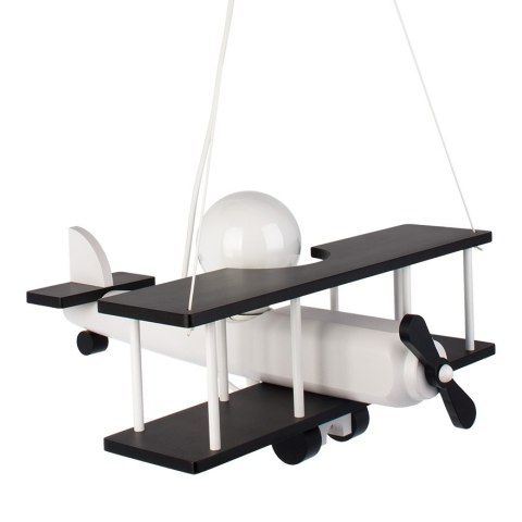 Lampa wisząca Samolot duży czarno-biały