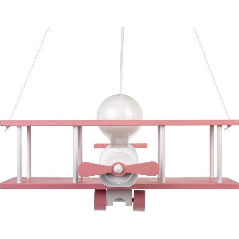 Lampa wisząca Samolot duży różowo-biały