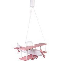 Lampa wisząca Samolot duży różowo-biały