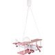 Lampa wisząca Samolot duży różowo-biały