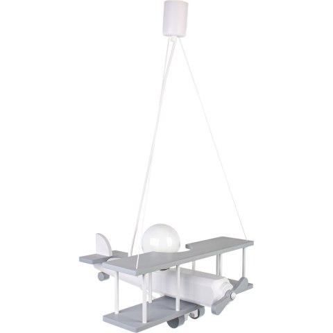 Lampa wisząca Samolot duży szaro-biały