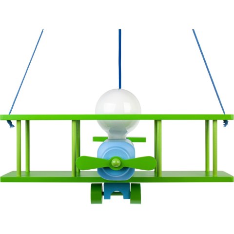 Lampa wisząca Samolot duży zielono- błękitny