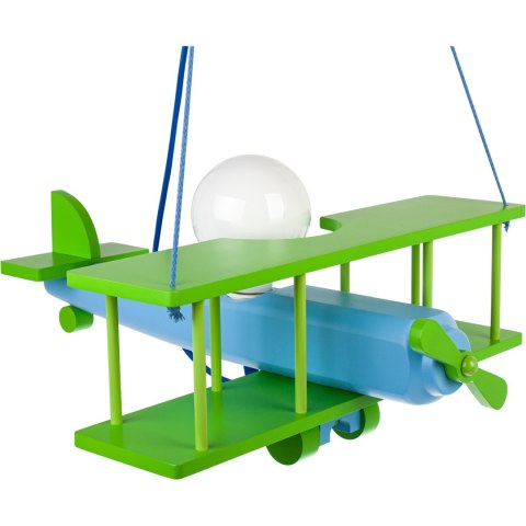 Lampa wisząca Samolot duży zielono- błękitny