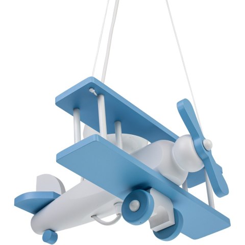 Lampa wisząca Samolot mały błękitno-biały