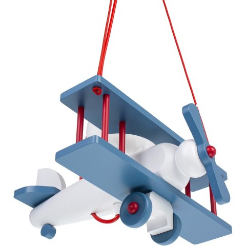 Lampa wisząca Samolot mały niebiesko-biało-czerwony