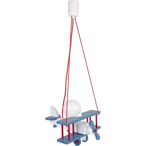 Lampa wisząca Samolot mały niebiesko-biało-czerwony