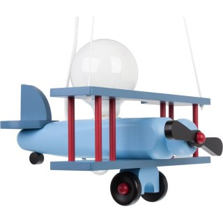 Lampa wisząca Samolot mały niebiesko-czarny-czerwony