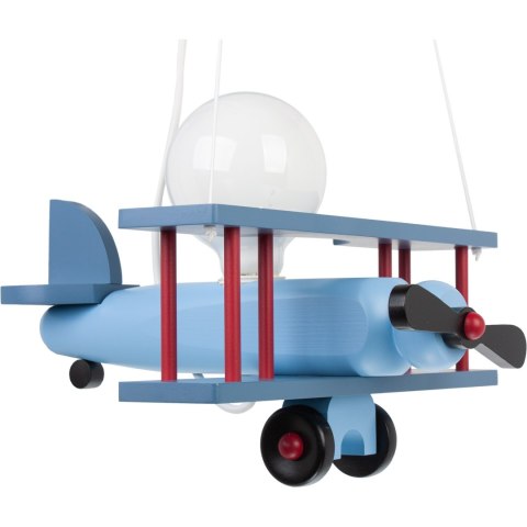 Lampa wisząca Samolot mały niebiesko-czarny-czerwony